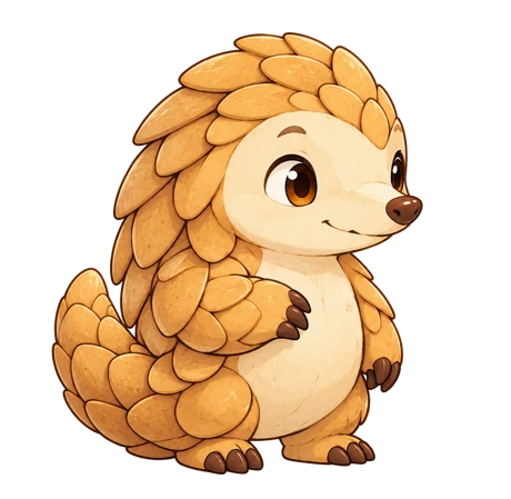 gitta’s golden pangolin mascot